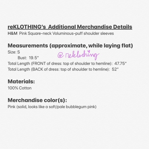 SOLD! Pink Square-neck Voluminous-puff shoulder - Picture 14 of 14